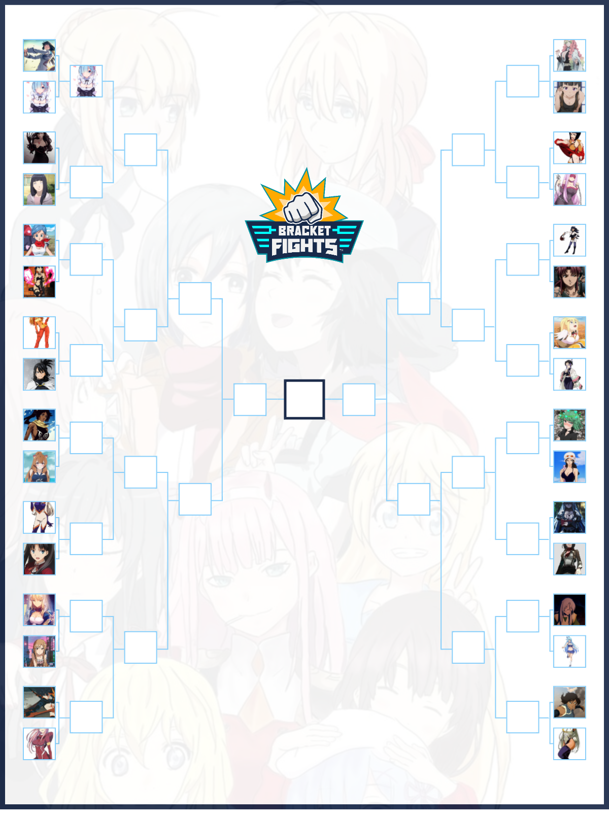 Waifu Royale Brackets (Community Rank) - BracketFights