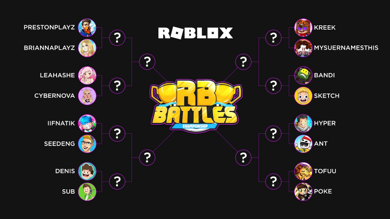 RB Battles Season 1 With My Friends Bracket - BracketFights