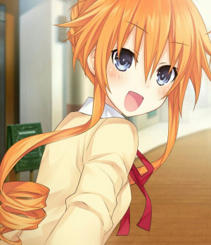 Hair anime orange girl with The Greatest