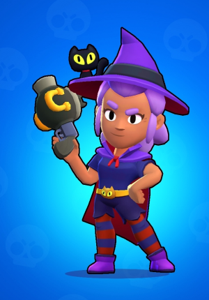 Witch Shelly heroe skins in Brawl Stars